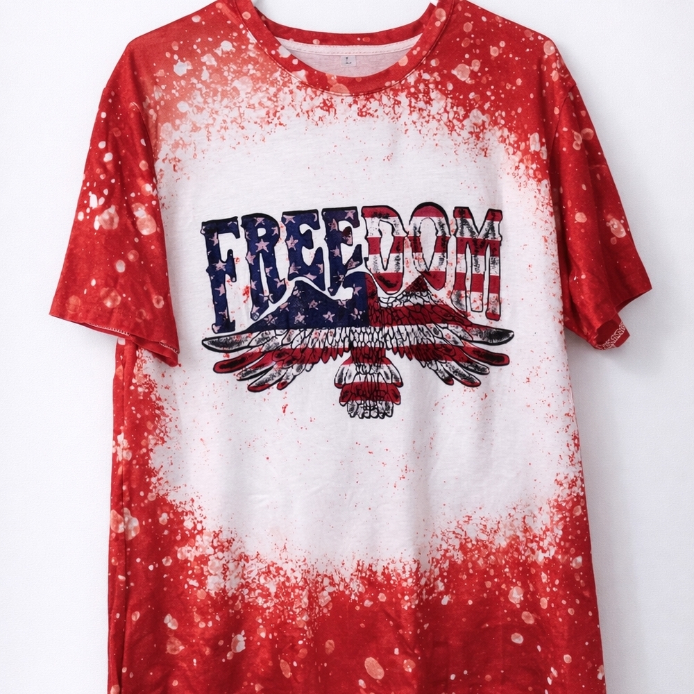 Red Freedom Graphic T-Shirt